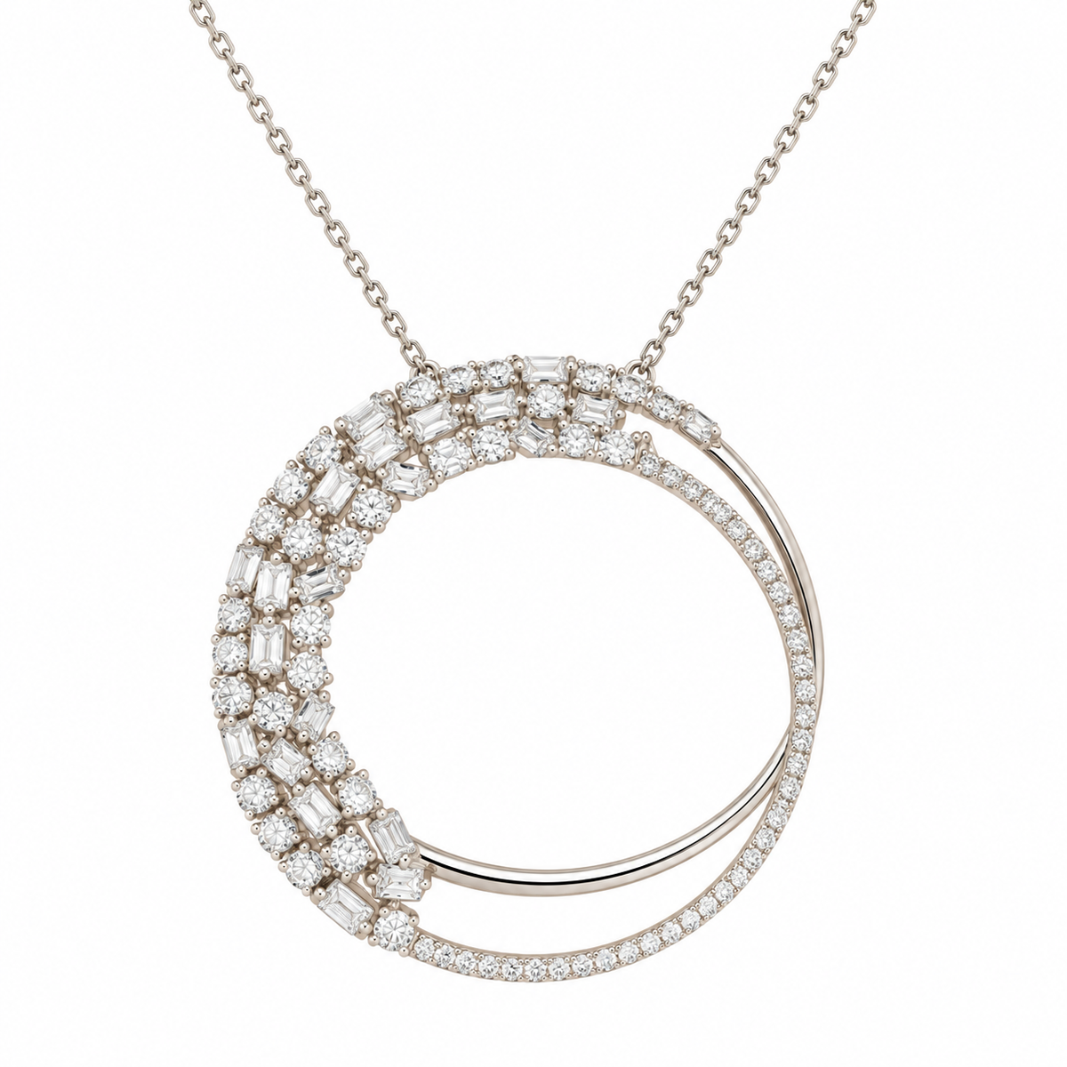 Gold n Cz Classic Pendant
