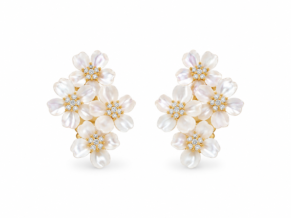 Cluster flower Earrings