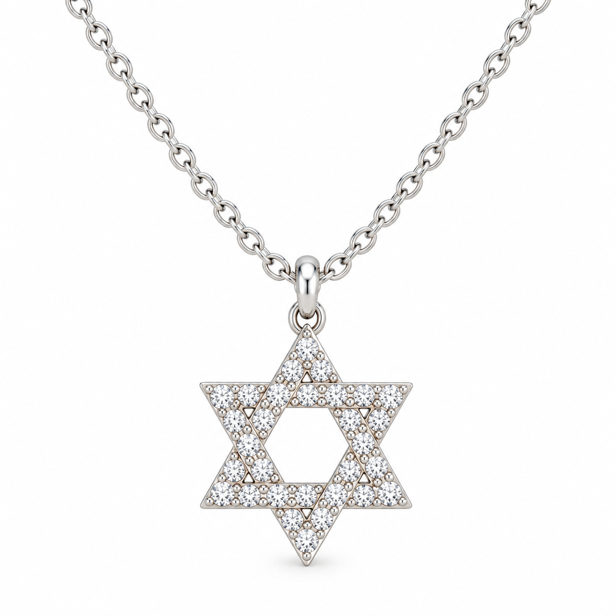Cz Magen David Necklace