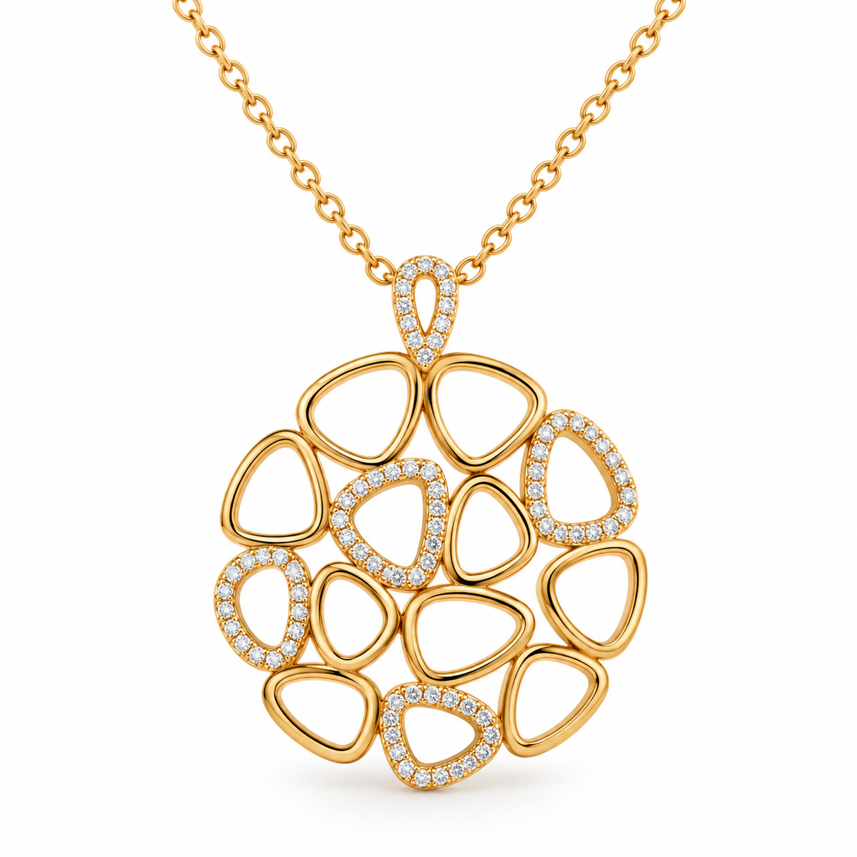 Geometric CZ Pendant