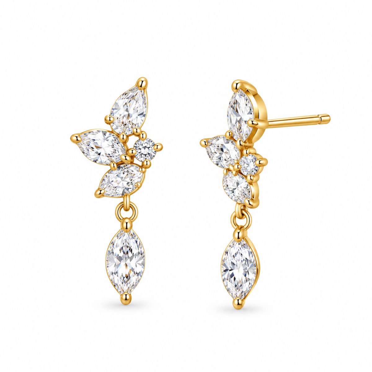 Dangle Petal Earrings