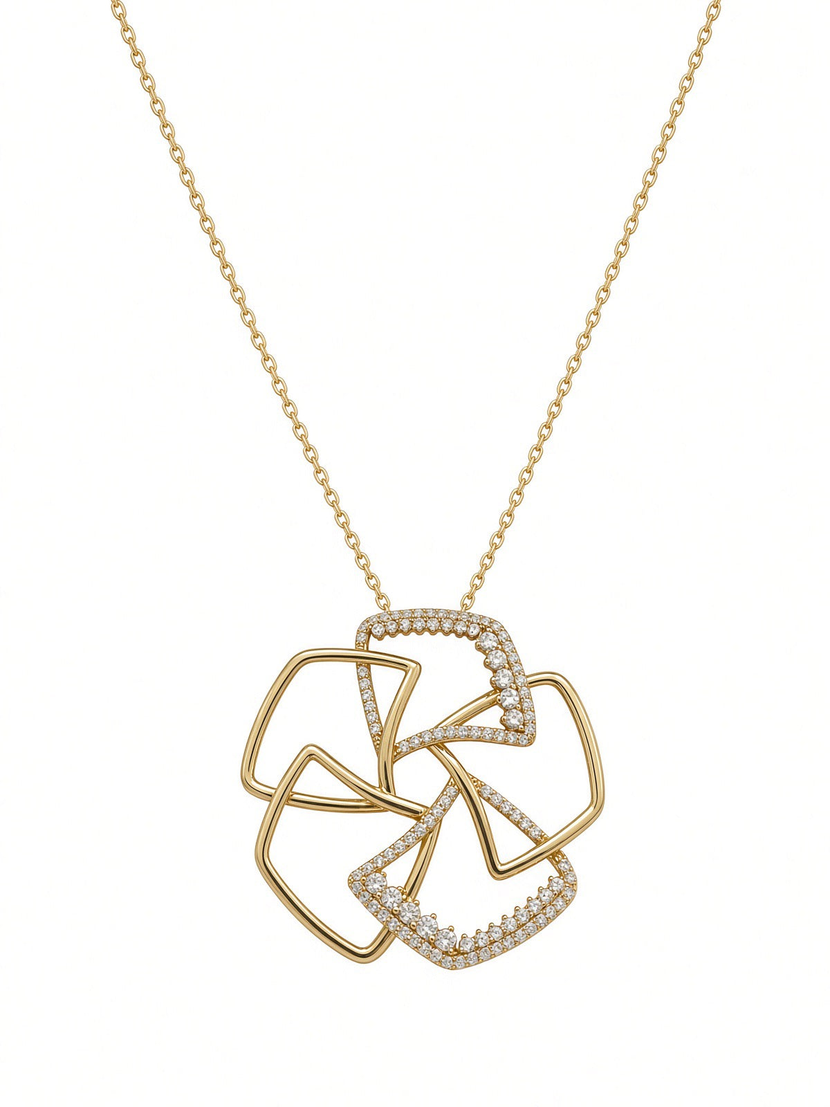 Edgy Flower Pendant