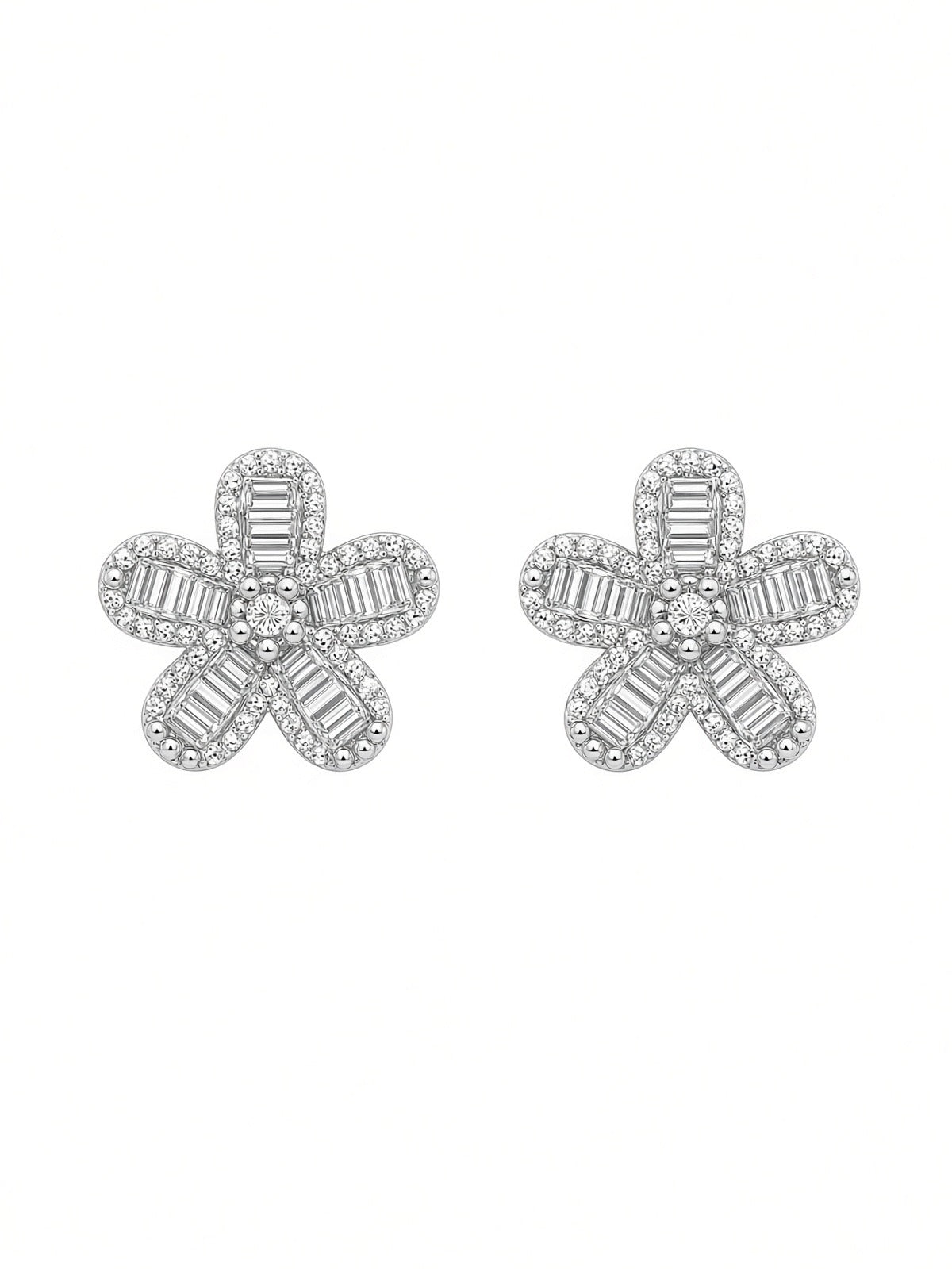 Elegant Flower Stud Earring
