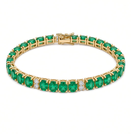 Elegant Oval Tennis Bracelet