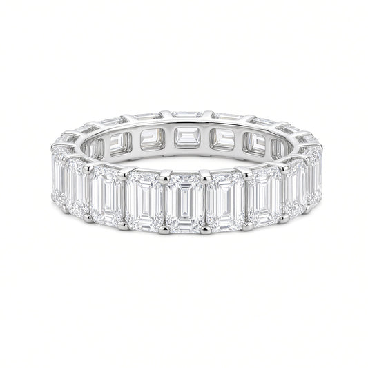 Emerald Cut Eternity Band