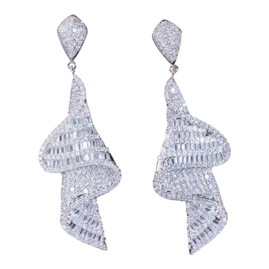 Layered Hanging Cocktail Earrings