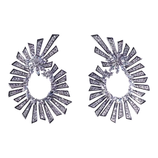 Open starburst earrings