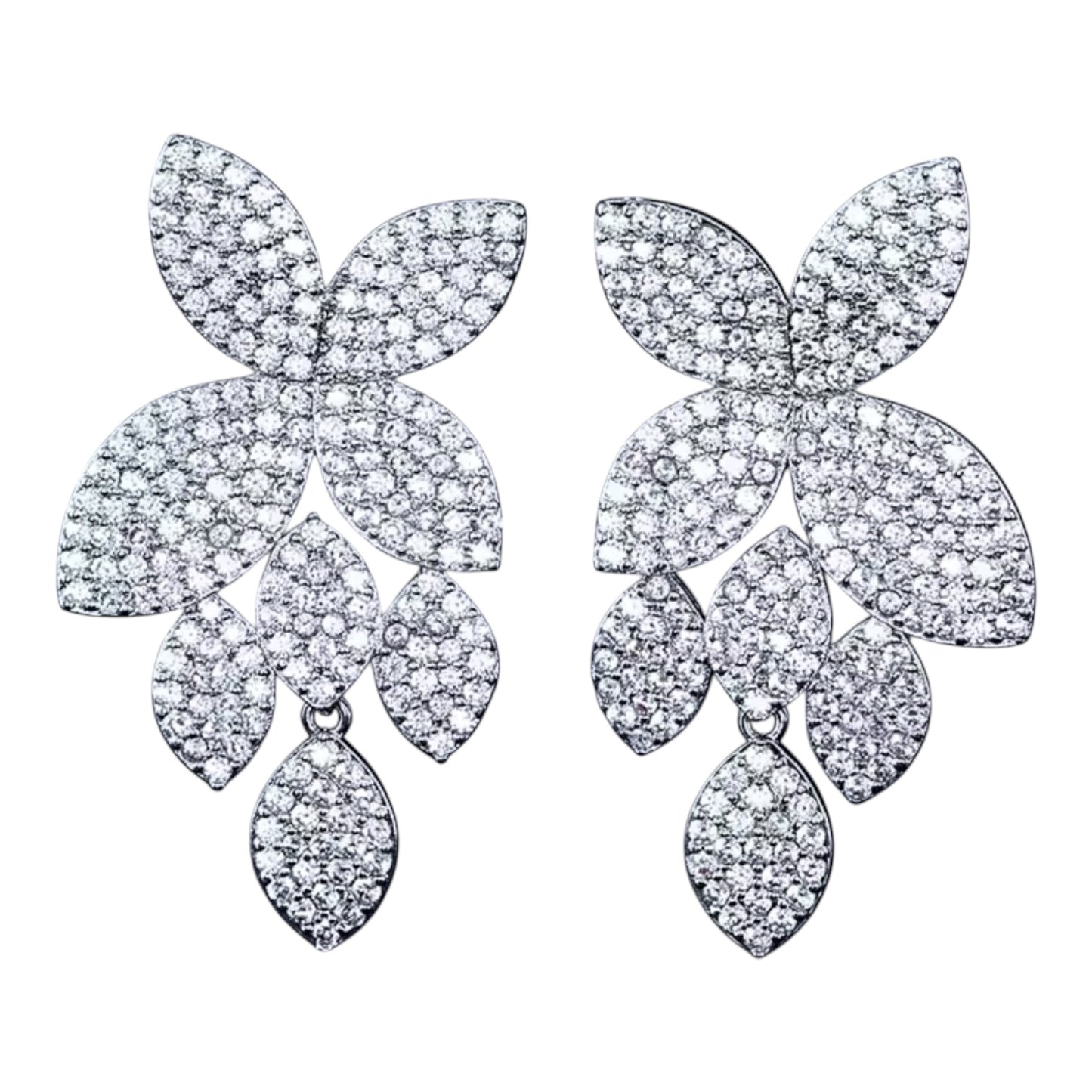 Petal Hanging Leaf Earrings