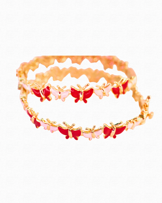 Red Butterfly Bangle