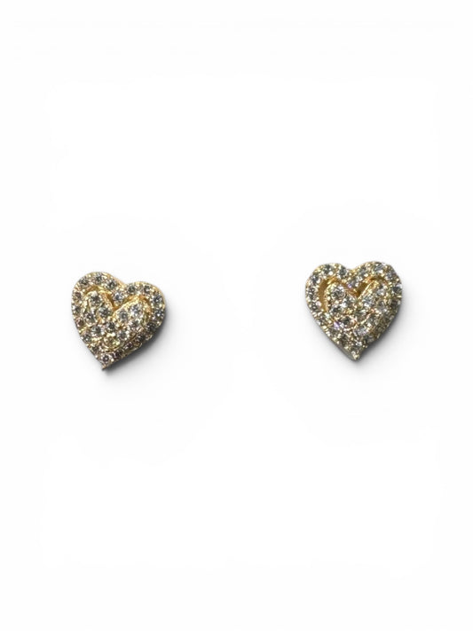 14KT Heart Earrings