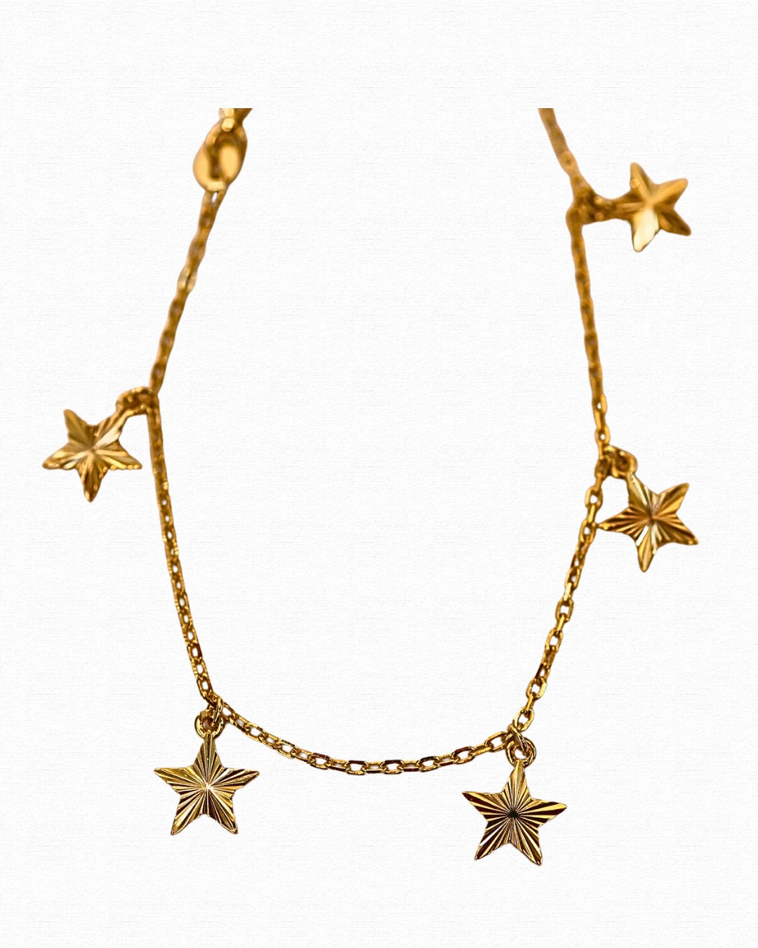 Gold Star Charm Bracelet