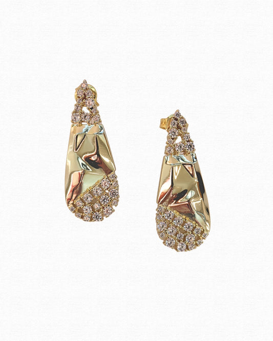 Golden Dew Drop Earrings