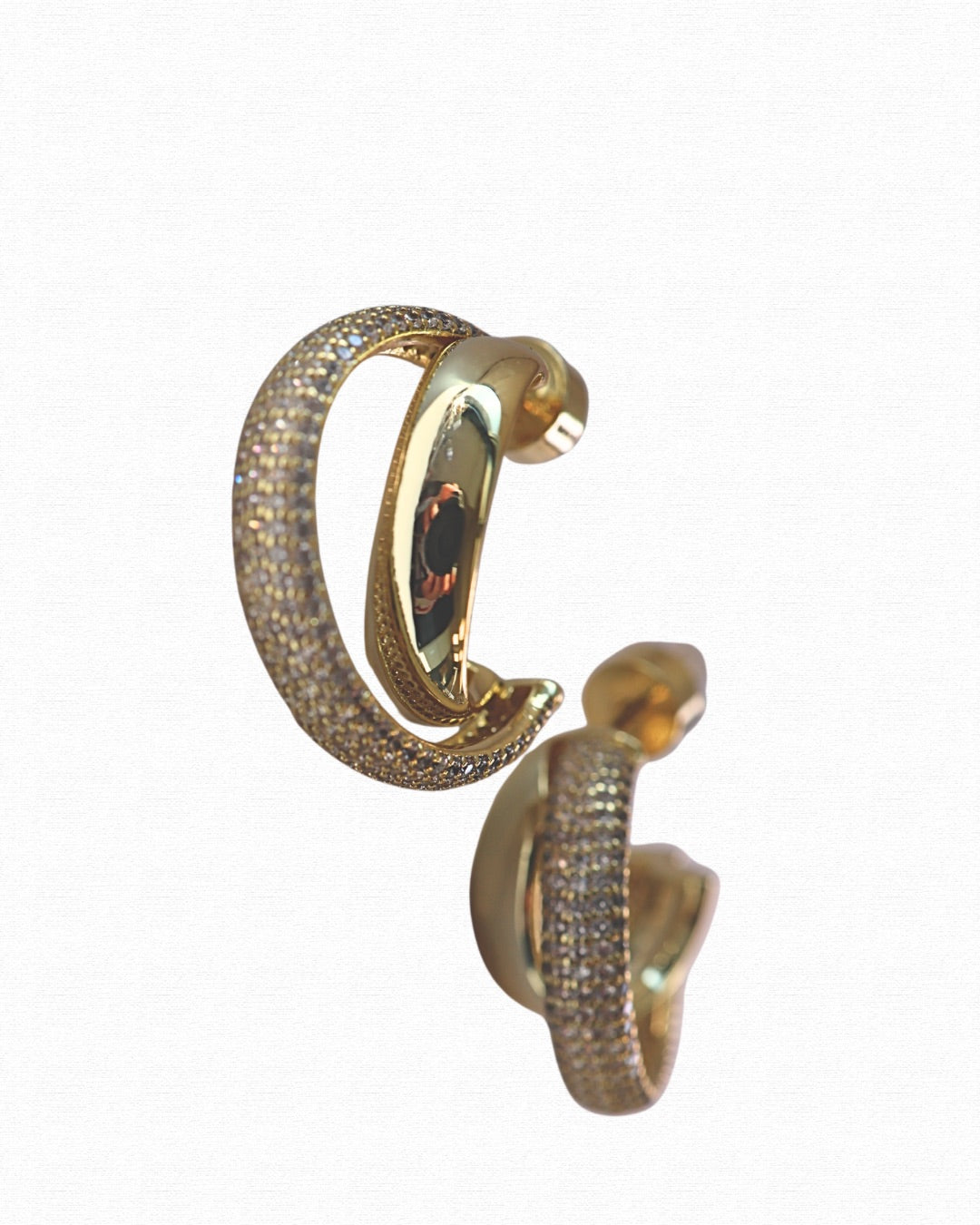 Double Ring Hoop Earrings