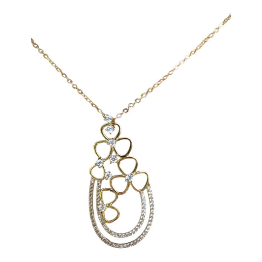 Golden Blossom Cascading Pendant