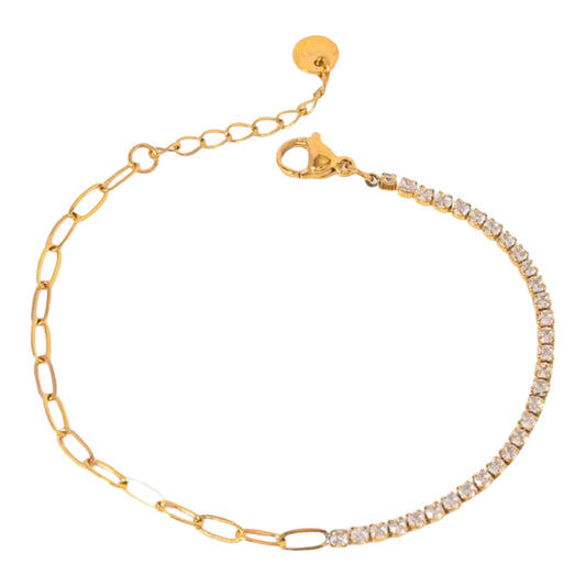 Paperclip X Tennis bracelet