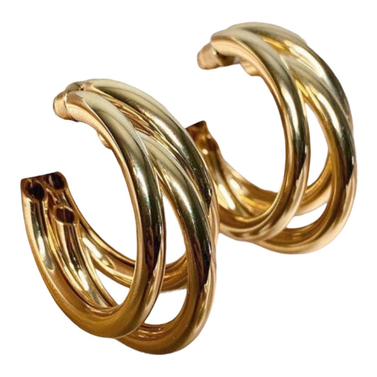 Triple Hooped Earrings