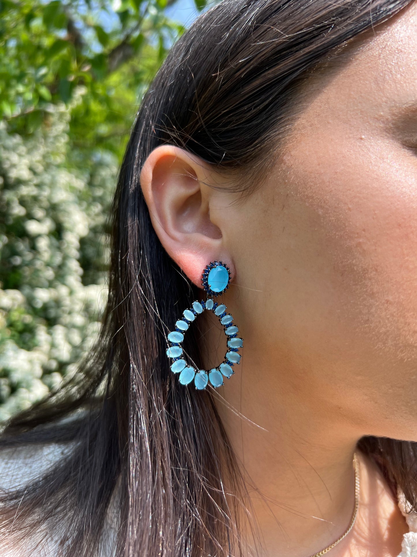 The double blue Earrings