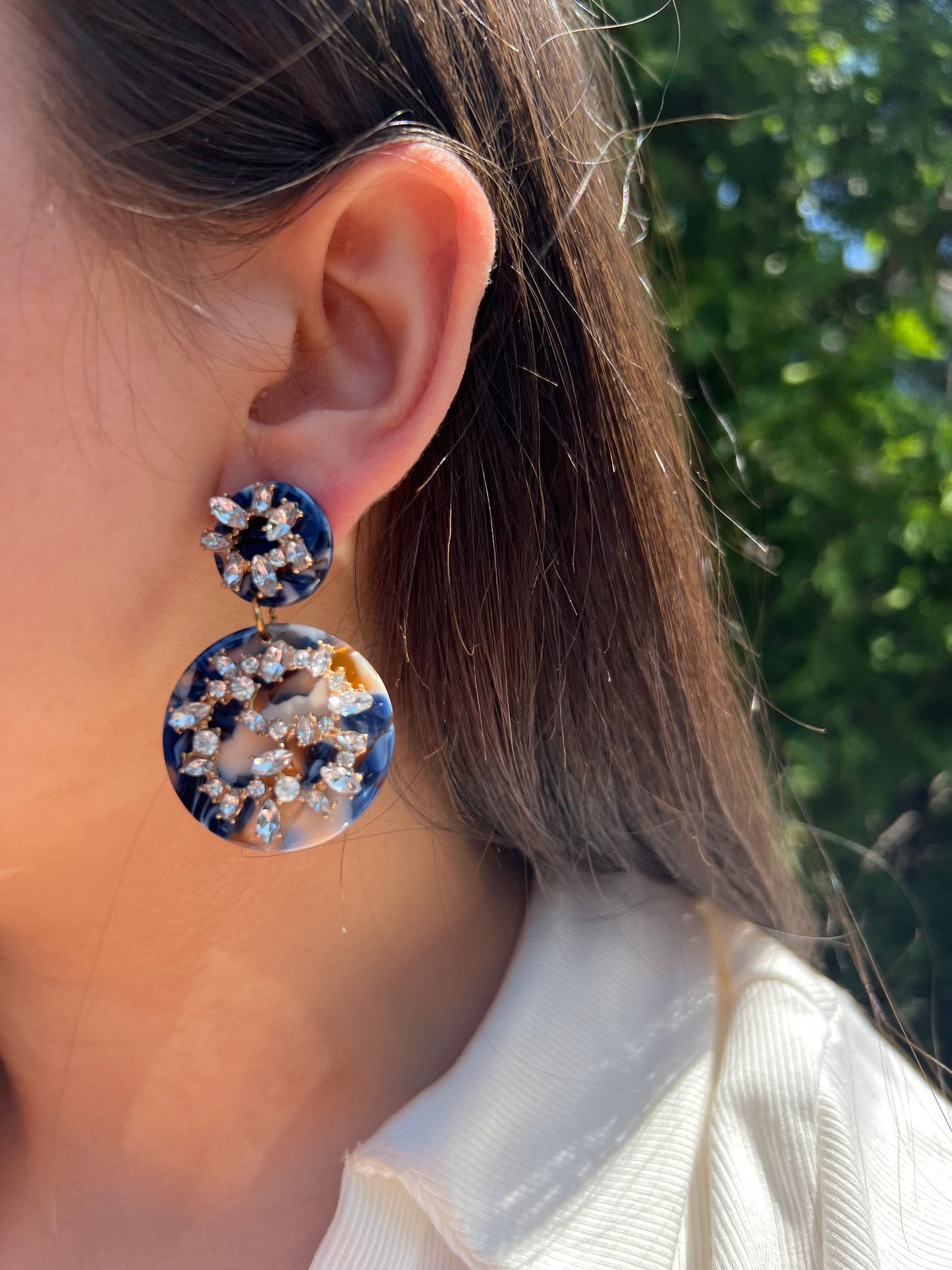 Marbleized Earrings