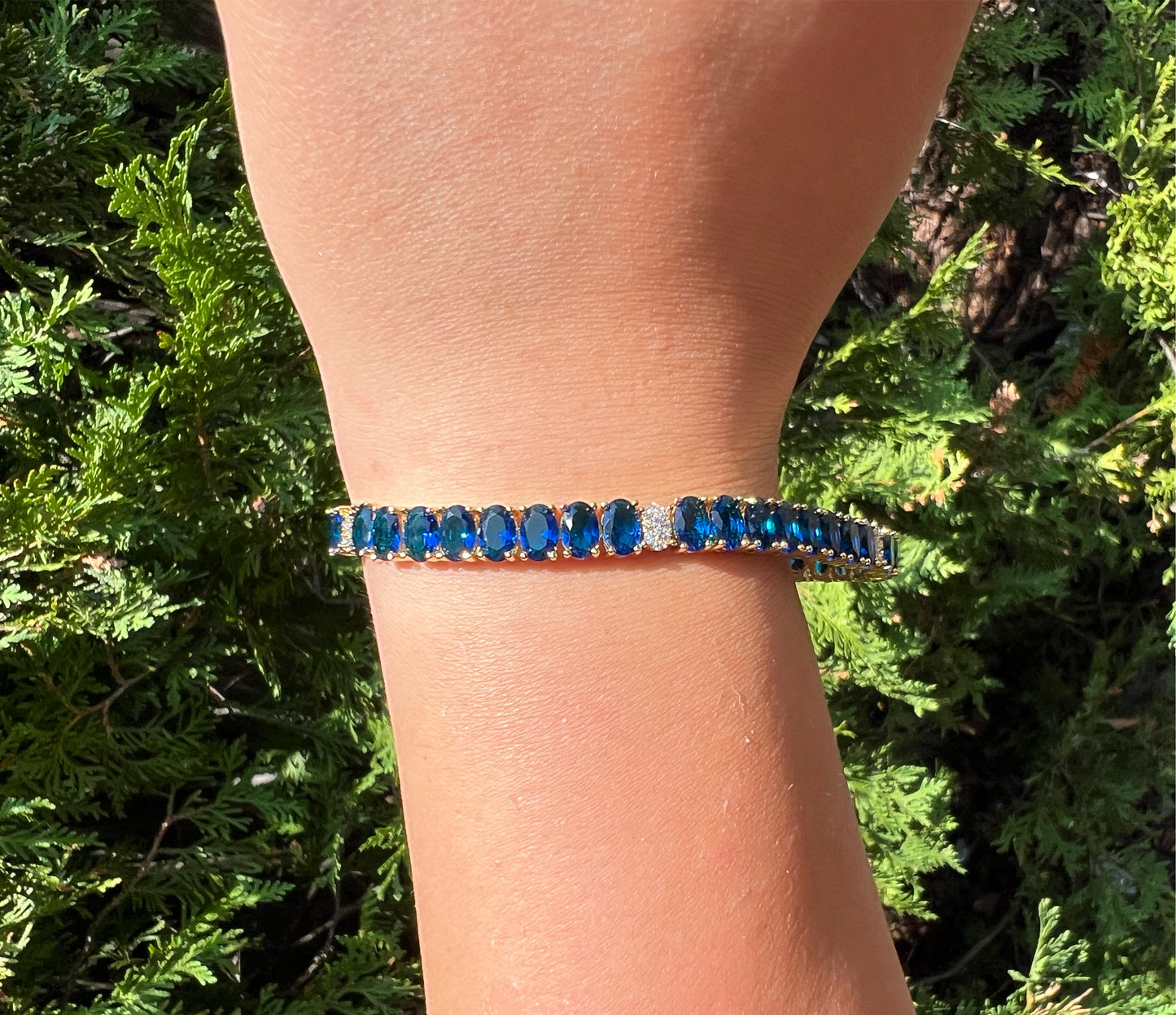 Oval Sapphire Bracelet