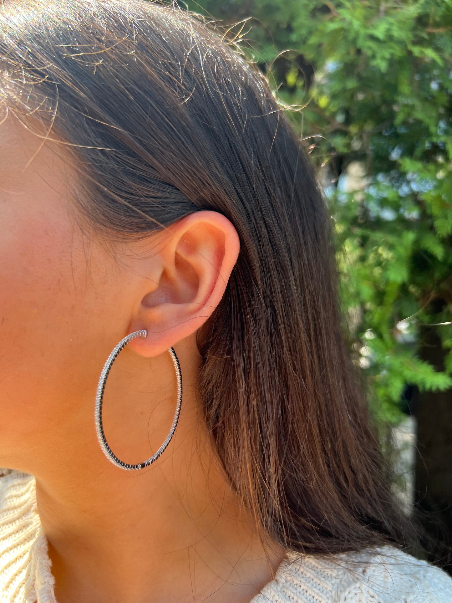 ClassicJewlz 2 inch Hoop Earrings