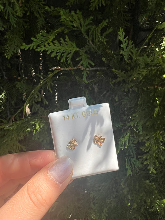 14KT Butterfly Earrings