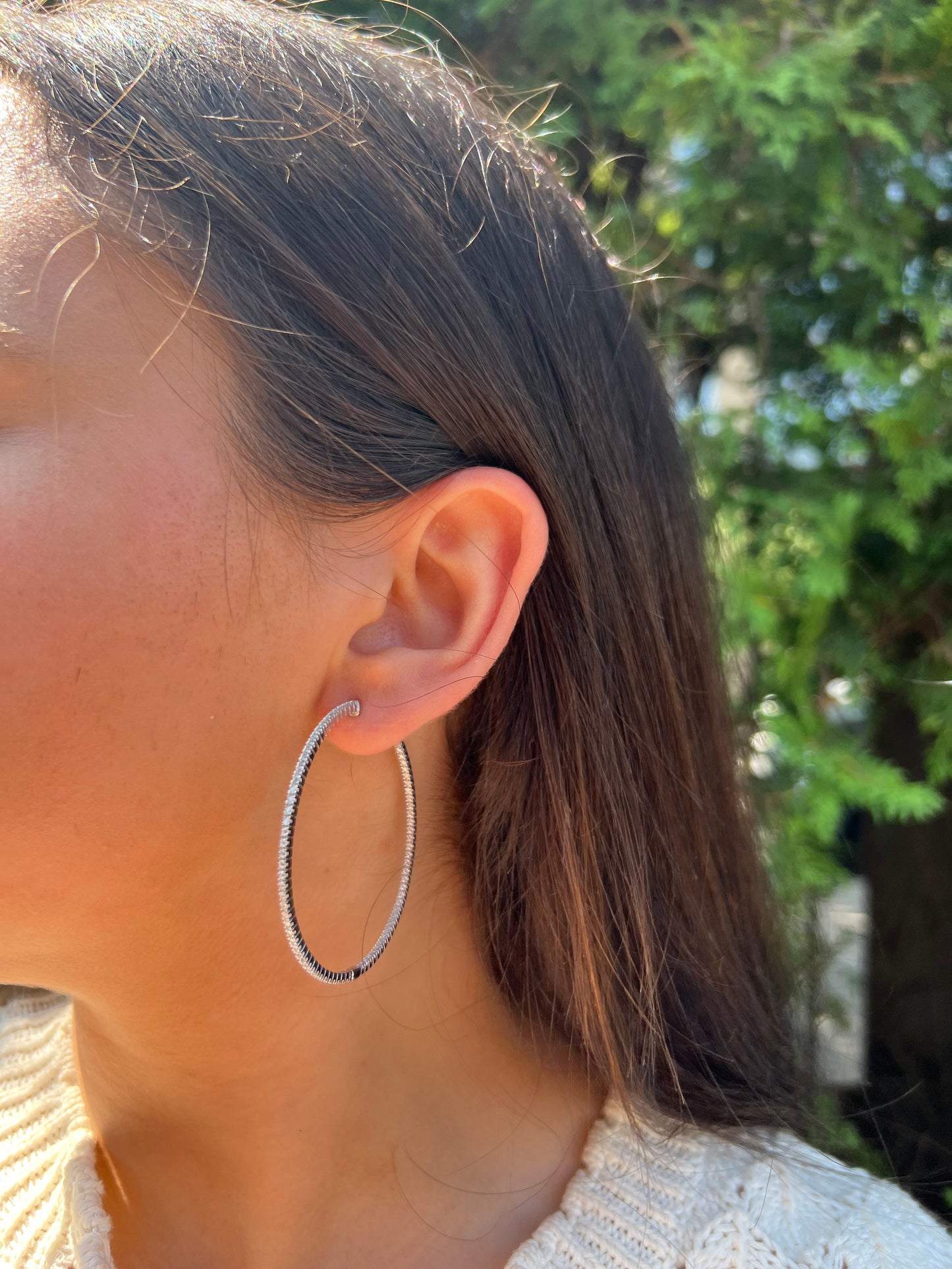 ClassicJewlz 2 inch Hoop Earrings