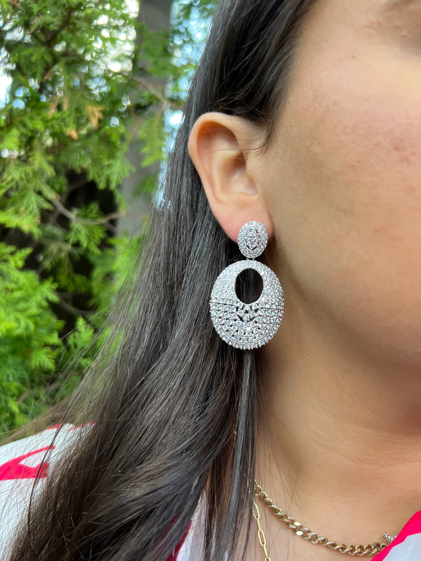 Cocktail Pave Earrings