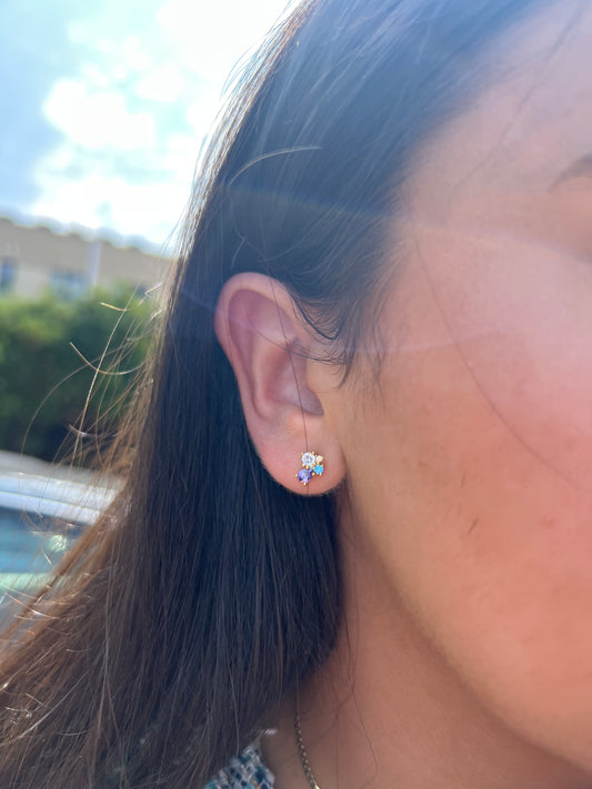 Blue Sea Stud Earrings