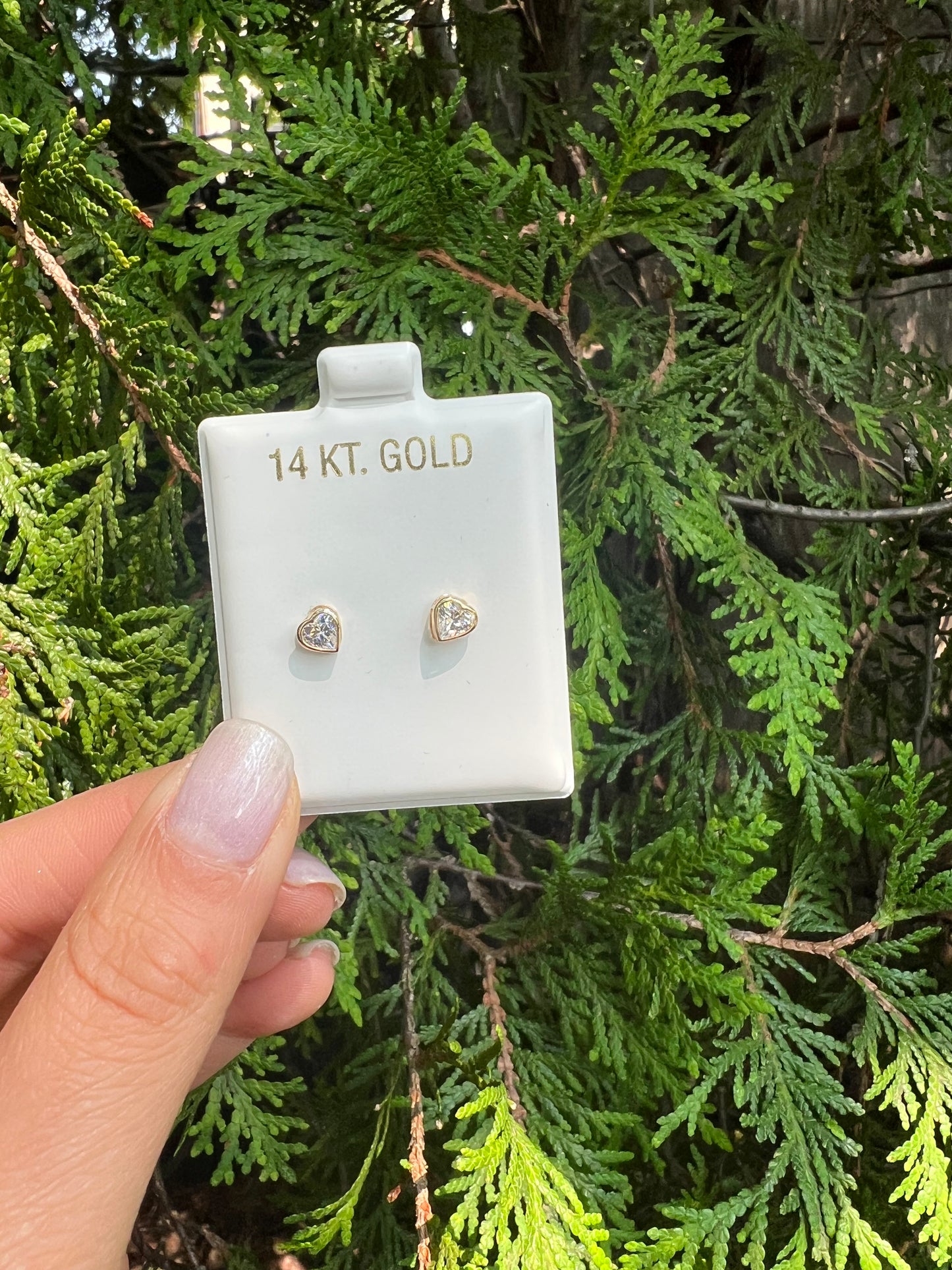 14KT mini Heart Earrings