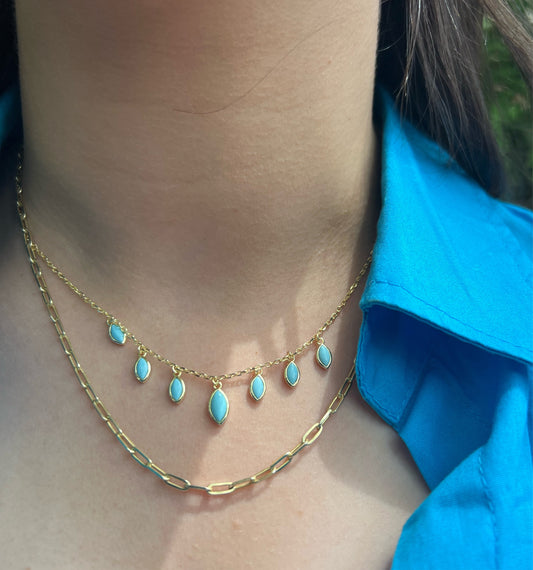 Turquoise Hanging Necklace