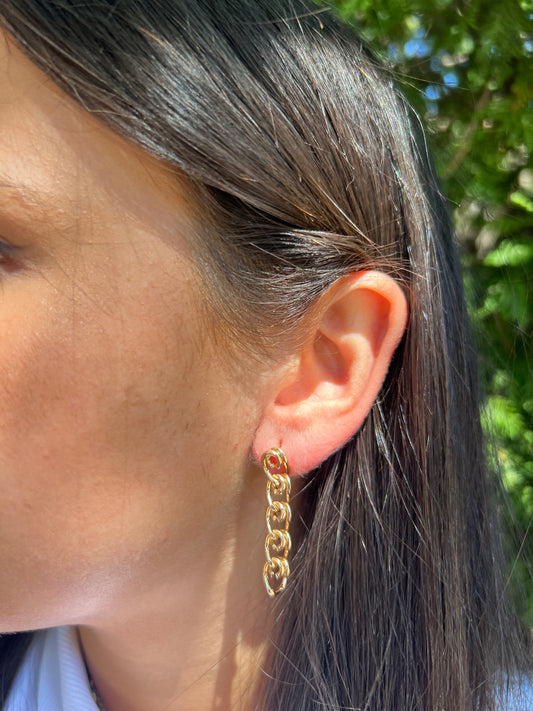 Intertwined Chain Earrings