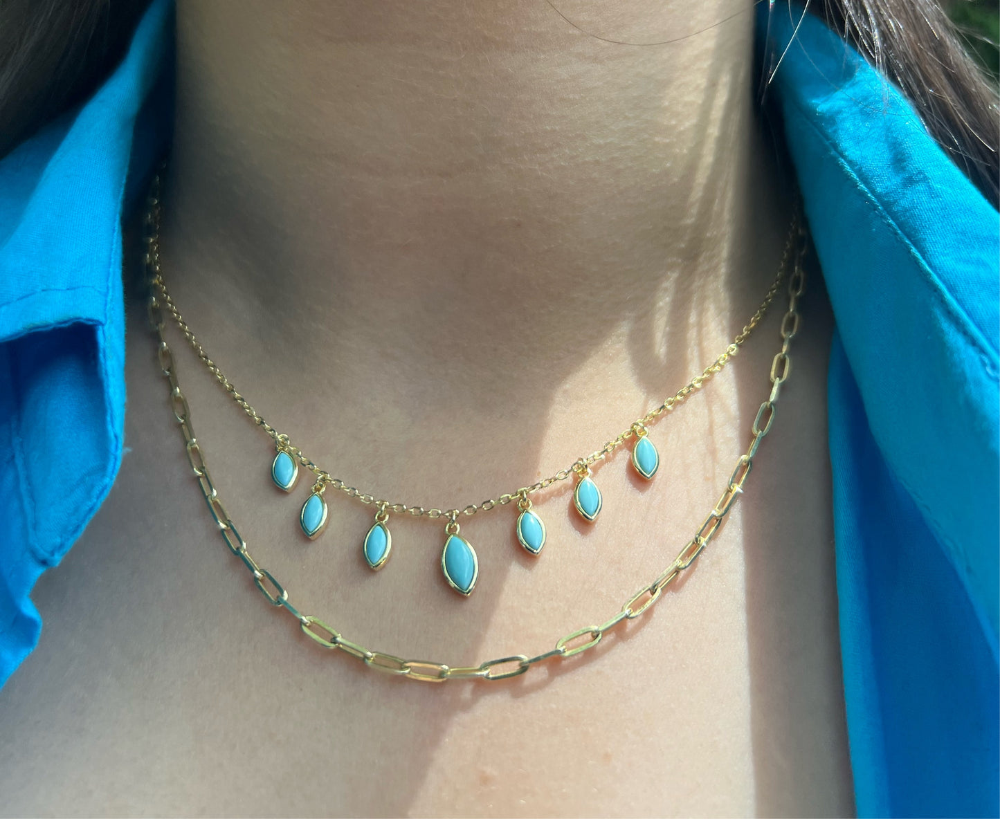 Turquoise Hanging Necklace