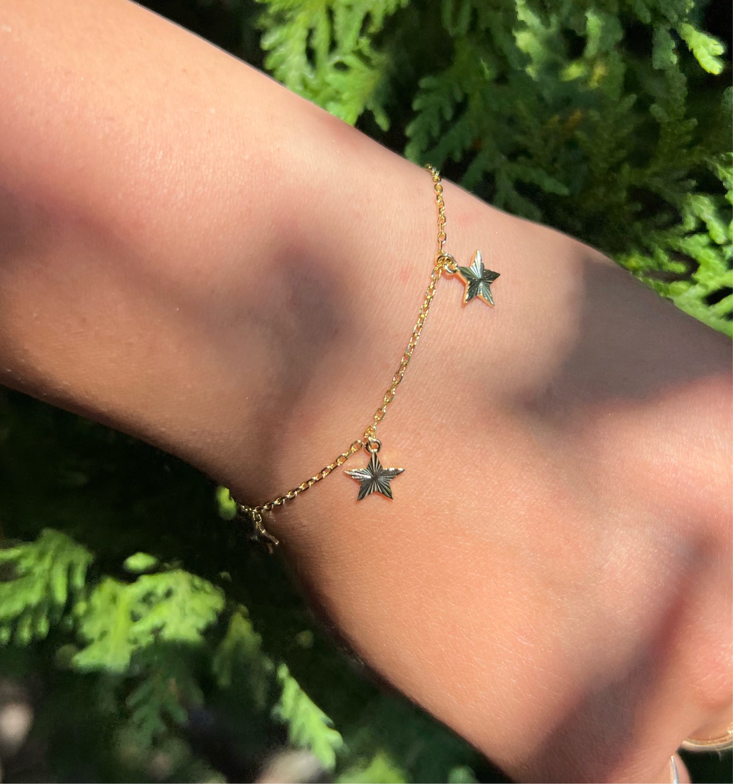 Gold Star Charm Bracelet