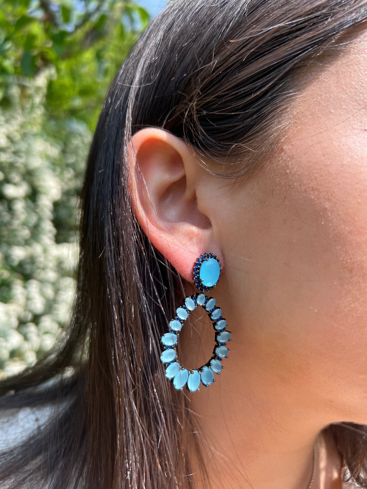 The double blue Earrings