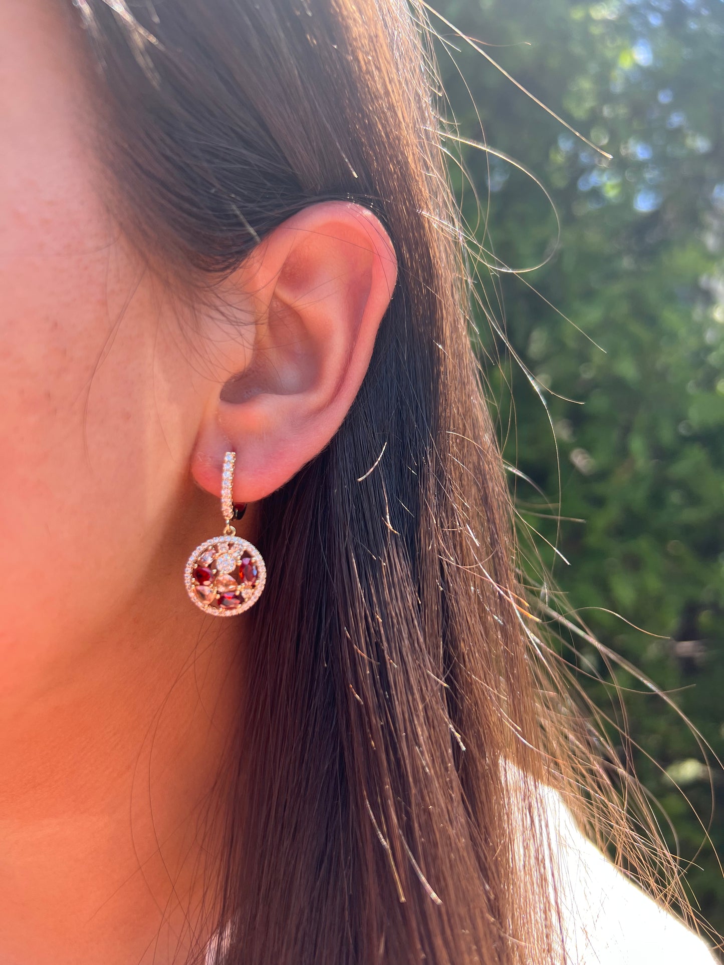 Citrine Hoop Earrings