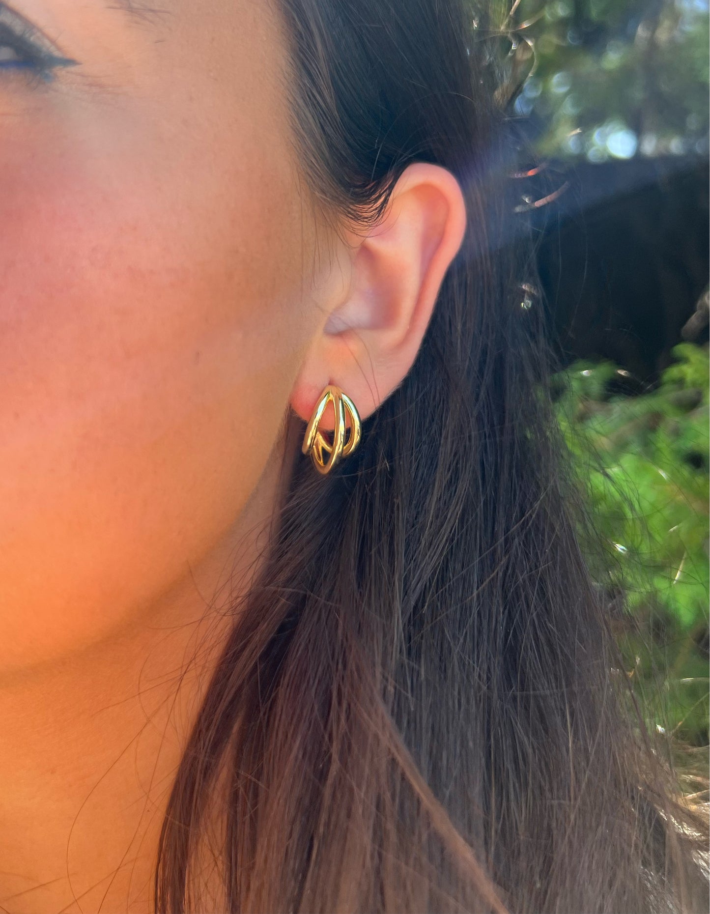 Mini Triple Hoop Earrings