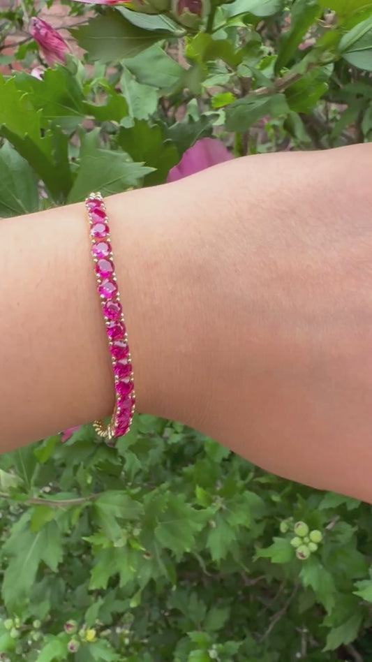 Ruby Chain Bracelet