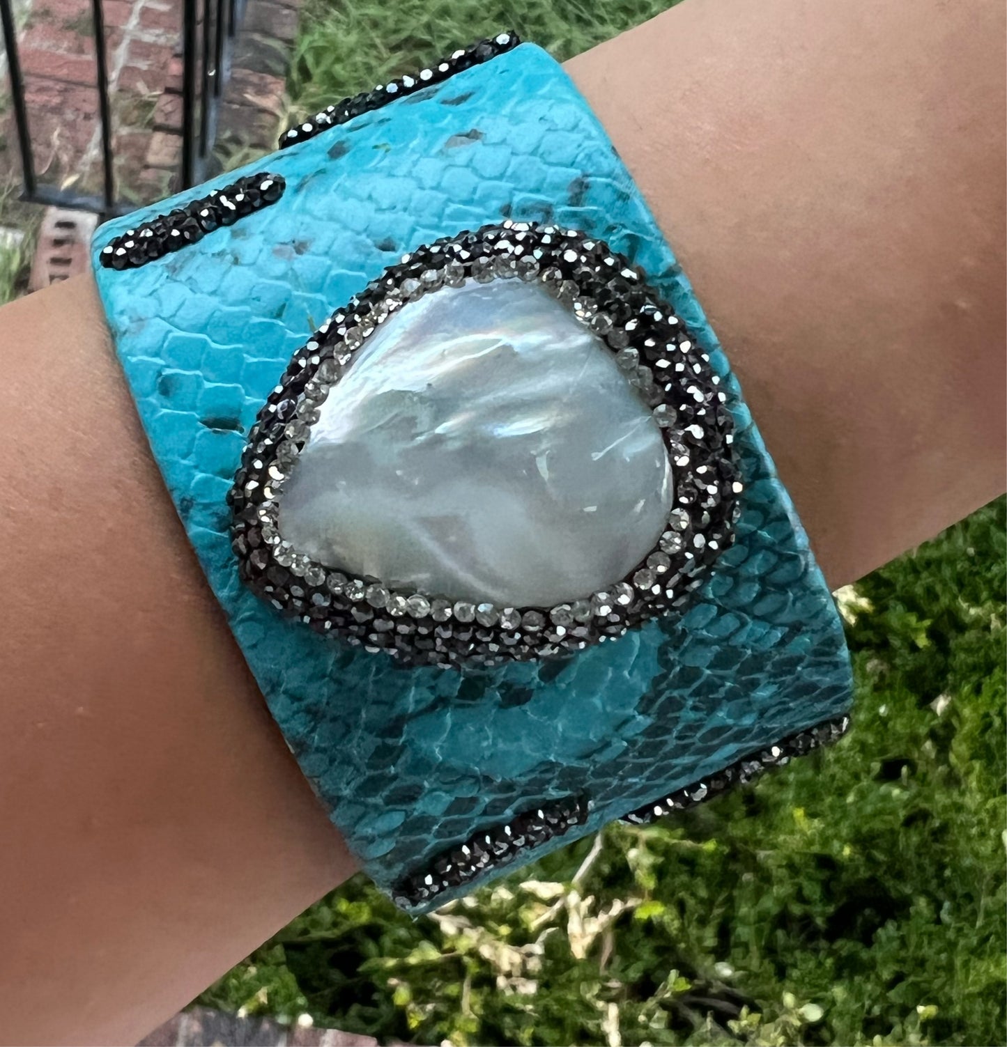 Blue Snake Cuff