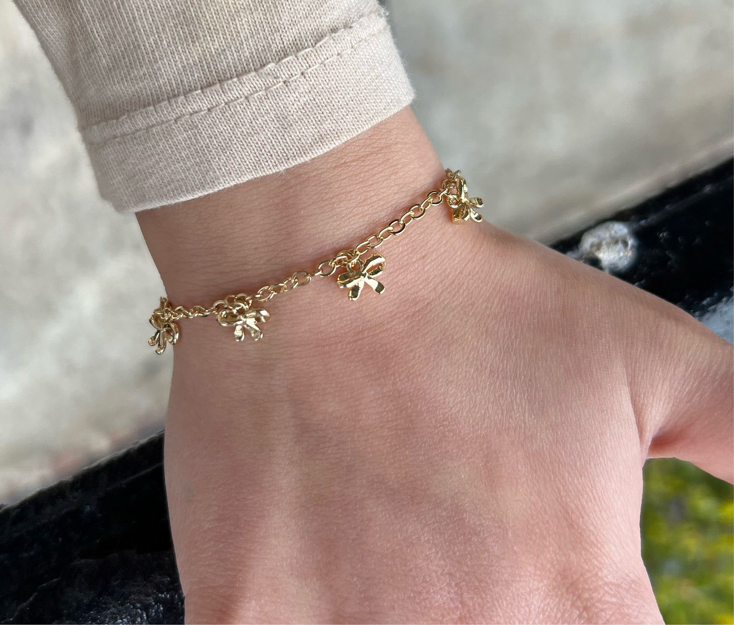 Gold Bow Bracelet