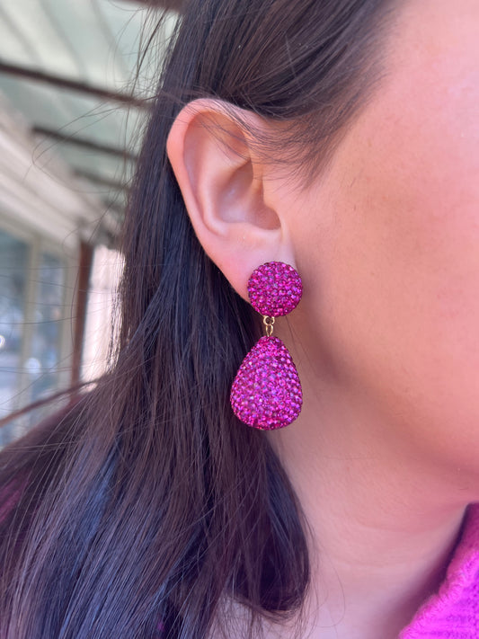 Bright Pink X Funky Earrings