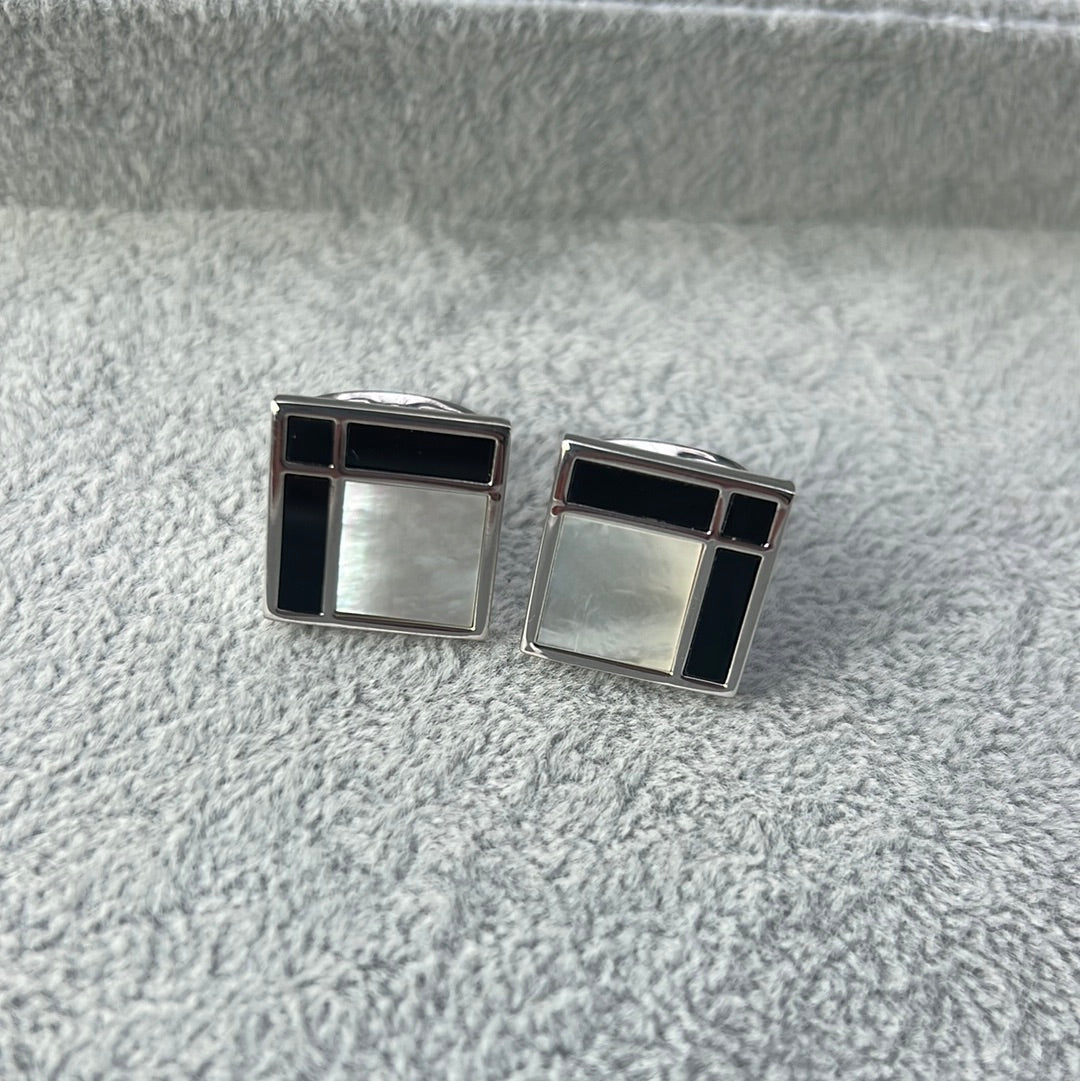 Black Onyx X mother of pearl Cufflinks