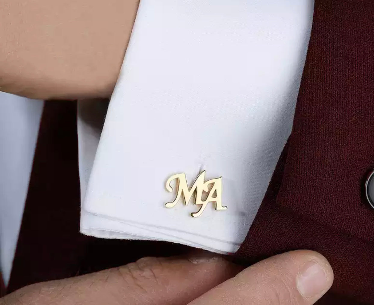 Customized Initial Cufflinks