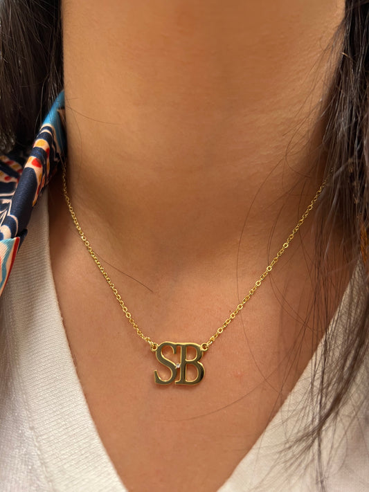 Customized initial necklace