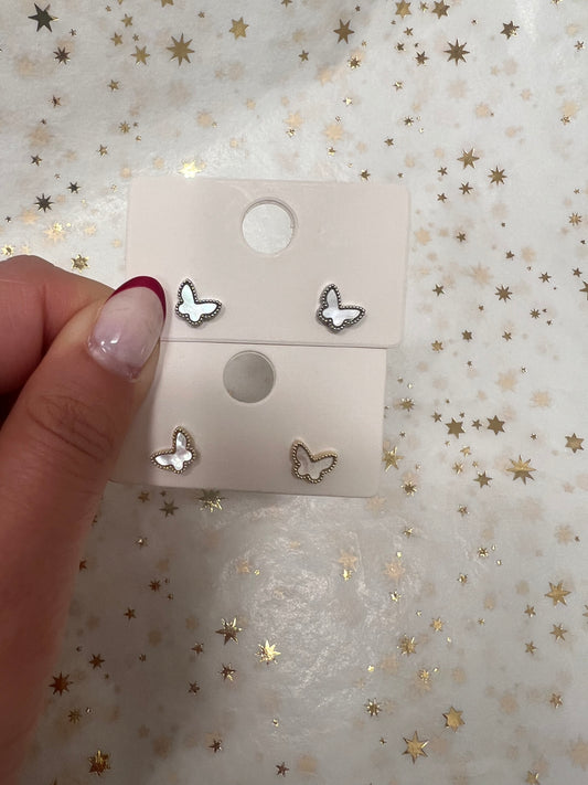 Butterfly Stud Earrings Girls