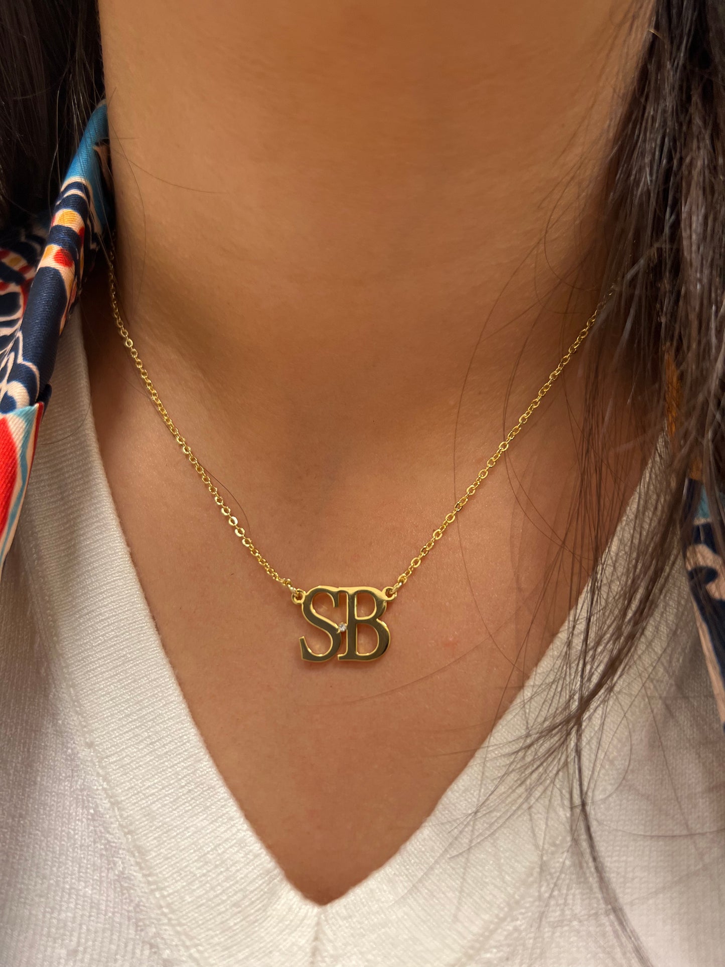 Customized initial necklace