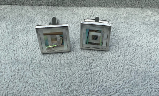 Abalone X Pearl Cufflinks