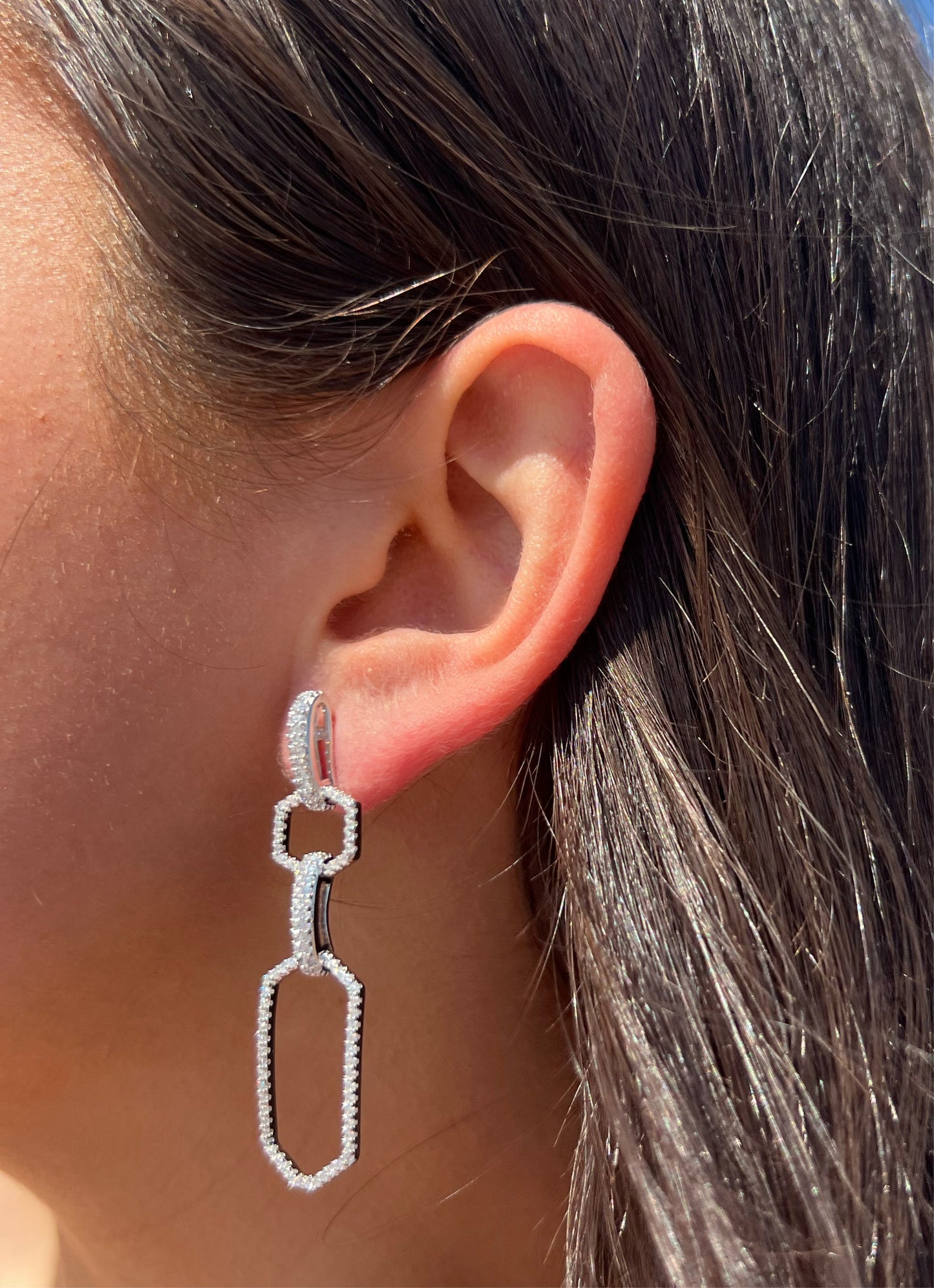 Open Shaped Hanging Earrings