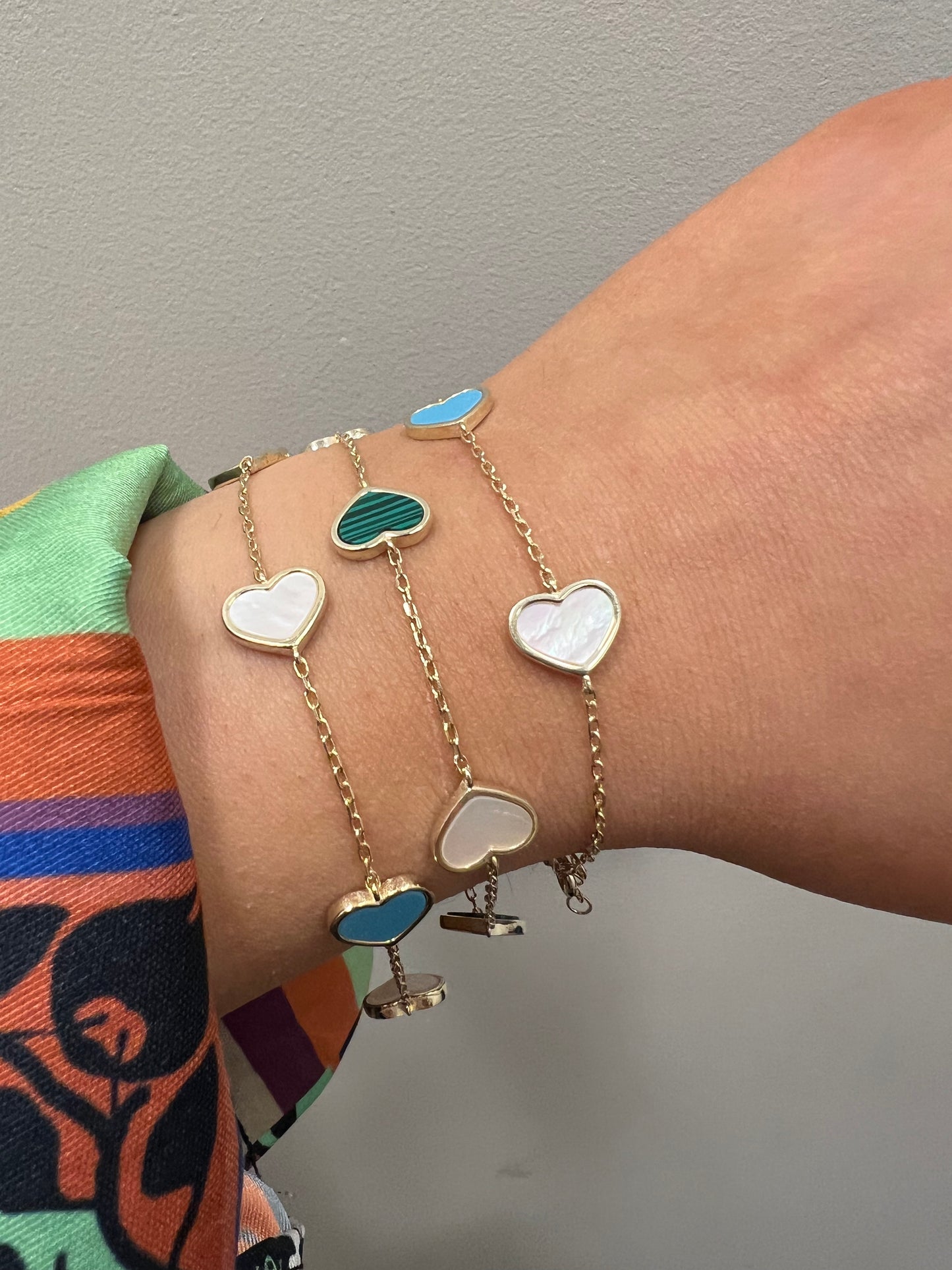 Layered Heart Bracelet