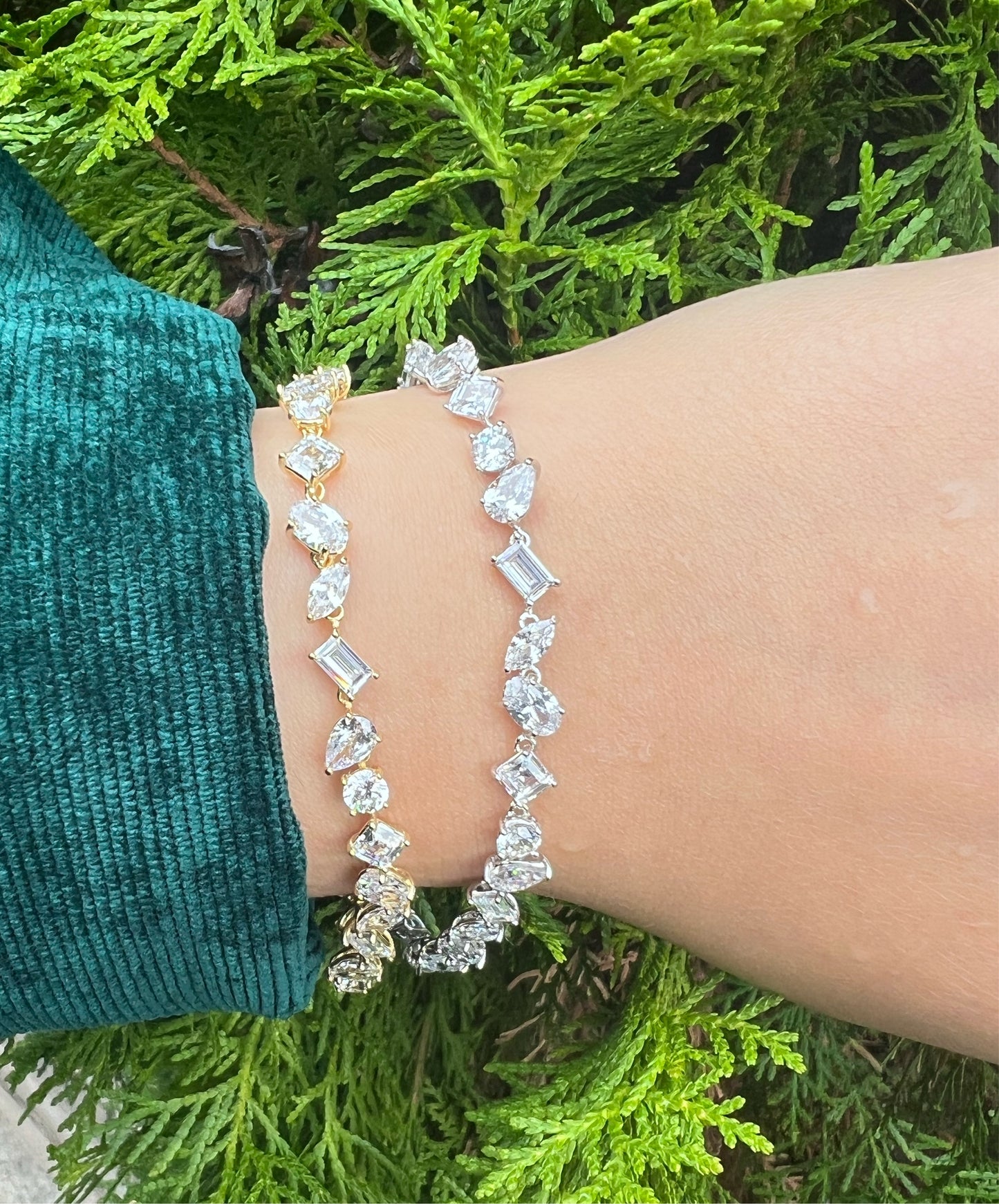 Mix Shaped Tennis Bracelet