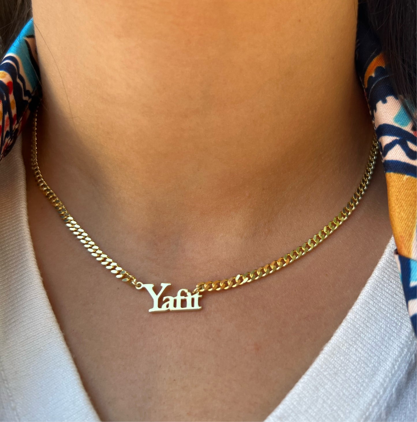 Name Necklace with linked Chain